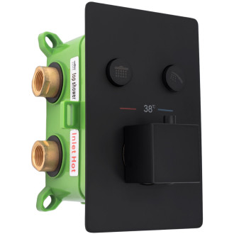 Rea sprchový termostatický set Fenix Davis-černá   REA-P6357