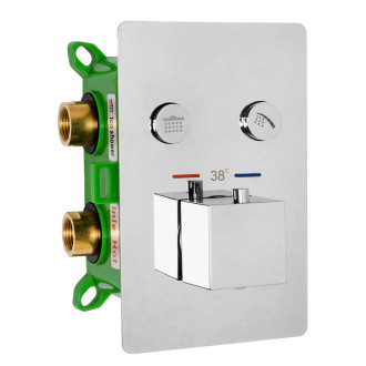 Rea Fenix Davis sprchový termostatický set, chrom REA-P6356