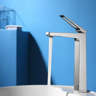 REA Parker vysoká umyvadlová baterie, nikl REA-B4812