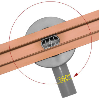 Rea Neo Slim Pro odtokový žlab 80, kartáčovaná měď REA-G0653