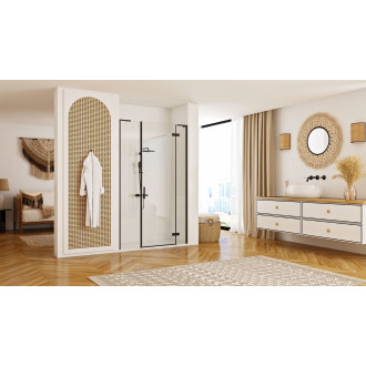 Rea Sprchové Dveře Rea Hugo 130 Black KPL-45211