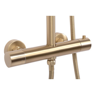REA Vincent sprchový set s termostatem, broušené zlato REA-P6602