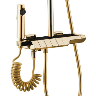Rea Rob sprchový set s termostatem, zlatá REA-P6625