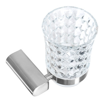 Koupelnový hrnek Brushed Nickel 322224