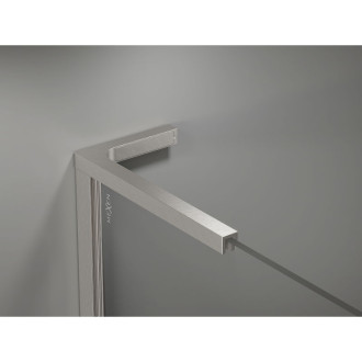 Mexen Kioto-X L Sprchová zástěna 70 x 200 cm, 10 mm průhledná, kartáčovaný nikl - 800-070-107-97-00-X