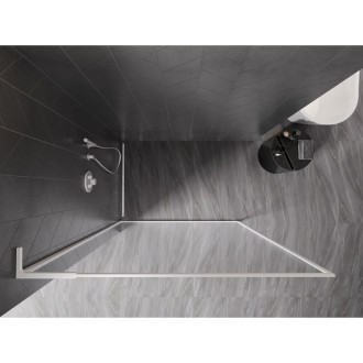 Mexen Kioto-XF L Sprchová zástěna s rámem 80 x 202 cm, 10 mm průhledná, bílá - 800-080-174-20-00-XF