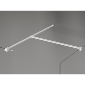 Mexen Kioto-X Sprchová zástěna 140 x 70 cm, 10 mm průhledná, bílá - 800-140-202-20-00-070-X