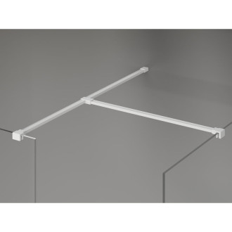 Mexen Kioto-X Sprchová zástěna 140 x 120 cm, 10 mm průhledná, bílá - 800-140-202-20-00-120-X