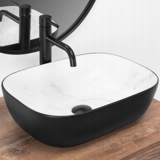 Rea umyvadlo na desku Belinda - black calala mat REA-U6759