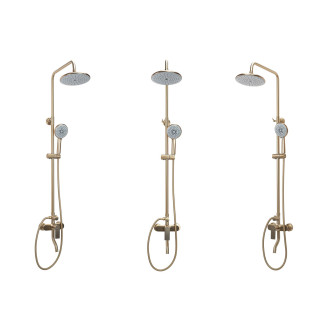 REA VERSO sprchový set, broušená zlatá REA-P9146