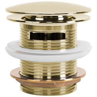 REA Univerzální vanová výpusť 6cm, zlatá REA-W2008