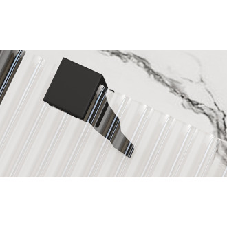 REA AERO Intimo Sprchová zástěna 100, matná černá REA-K4121