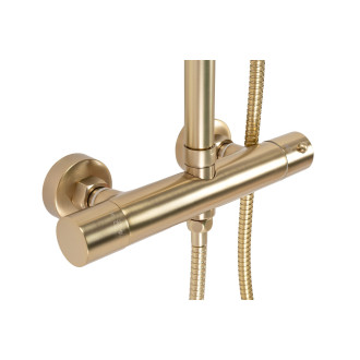 REA RAPOT sprchový set s termostatem, broušené zlato REA-P2323