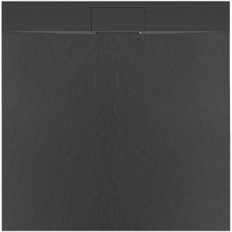 REA Bazalt sprchová vanička 90x90 - černá REA-K3307