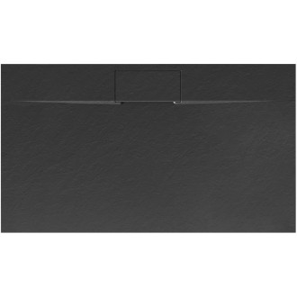 REA Bazalt sprchová vanička long 80x120 - černá REA-K3324