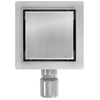 REA NEO Odtokový žlab 150x150 broušený nikl REA-G6207