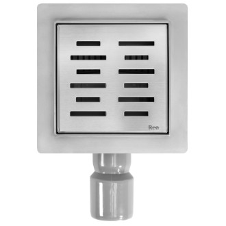 REA LINE Odtokový žlab 120x120 broušený nikl REA-G6204
