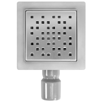 REA DOTS Odtokový žlab 120x120 broušený nikl REA-G6202