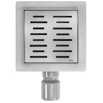 REA LINE Odtokový žlab 150x150 broušený nikl REA-G6205