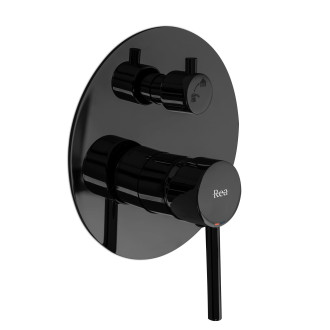 REA LUNGO Podomítková sprchová sada Black Metallic + BOX REA-P4420