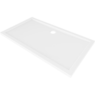 Mexen Flow úzká obdélníková sprchová vanička 150 x 70 cm, bílý lesk - 46R107015