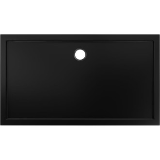 Mexen Flow úzká obdélníková sprchová vanička 160 x 70 cm, matná černá - 46R707016