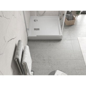 Mexen Flow+ čtvercová sprchová vanička 100 x 100 cm, bílý lesk - 46S101010H