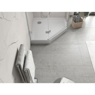 Mexen Flow+ pětiúhelníková sprchová vanička 90 x 90 cm, bílý lesk - 46P109090H