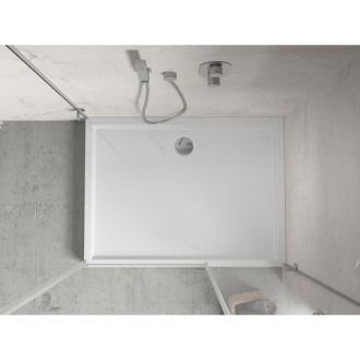 Mexen Flow+ obdélníková sprchová vanička 90 x 70 cm, bílý lesk - 46R107090H