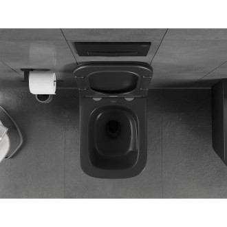 WC mísa Mexen Teo Rimless Tornado, matně černá - 3385XX85T