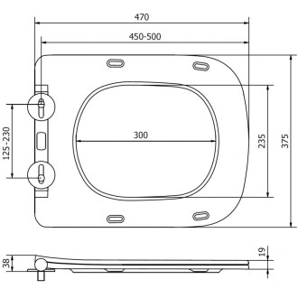WC sedátko Mexen slim s tlumeným dovíráním, duroplast, bílý lesk - 39120100