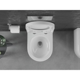 WC mísa Mexen Sofia Rimless Tornado s tlumeným dovíráním sedátka, tvrdá, duroplast, lesklá bílá - 30540200T