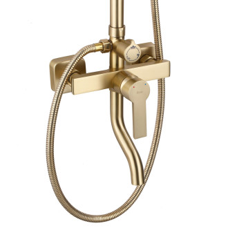 REA ARGUS Sprchový set, broušená zlatá REA-P7841