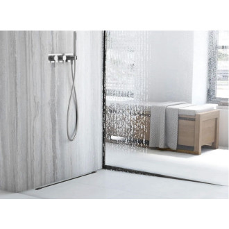 Rea Spádová lišta sprchové vaničky 140cm, černá REA-K3218