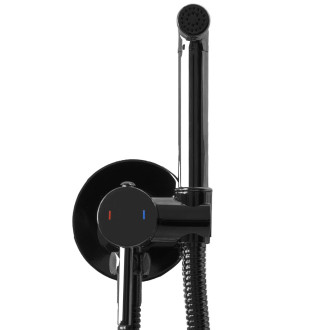 REA Lungo LOOP Podomítková bidetová baterie - černá matná REA-B5656