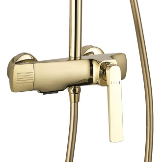 REA Rebel sprchový set, zlatá REA-P2413