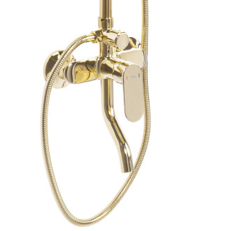 REA Salton sprchový set, zlatá REA-P2407