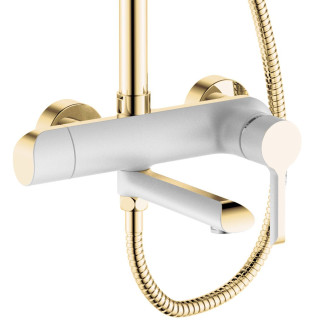 REA Melia sprchový set, bílá-zlatá REA-P2406