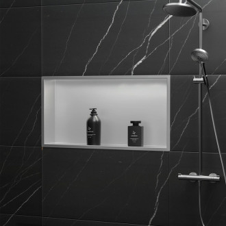 Rea Zápustná police pro vestavbu 30x60 steel brush REA-05602