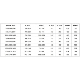 Mexen Lunar L půlkruhový sprchový kout, levý, výklopný, 100 x 90 cm, průhledný, černý - 833L-100L-090P-70-00