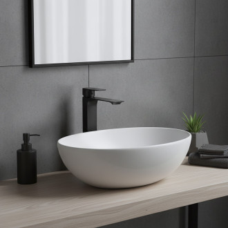 Rea URBAN umyvadlová baterie vysoká, černá REA-B9908