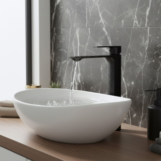 Rea URBAN umyvadlová baterie vysoká, černá REA-B9908