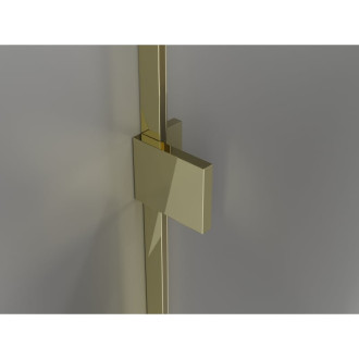 Sprchový kout Mexen Lunar L Duo s výklopným mechanismem 90 x 90 cm, průhledný, zlatý - 834L-090L-090P-50-00