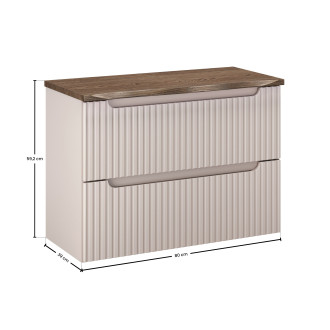 Comad SET-NOC B NAT CASELLA 80CM Nábytková sestava 80 cm s deskou