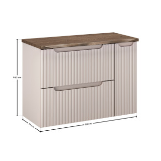 Comad SET-NOC B NAT CASELLA 80CM LC Nábytková sestava 80 cm s deskou