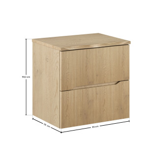 Comad SET-NC B NAT CREMONA 60CM Nábytková sestava 60 cm s deskou
