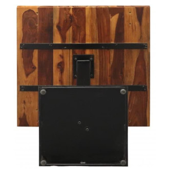 Jídelní stůl s kovovými nohami 80x80 cm z masivu palisandr TP-80