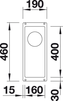 Blanco SUBLINE 160-U Silgranit aluminium  bez táhla