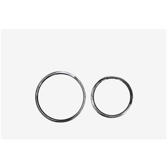 CERANO - Ovládací tlačítko splachování Prime/Dualo - ABS - bílá