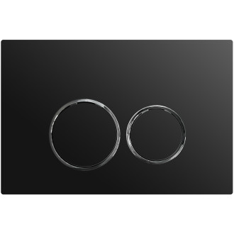 CERANO - Ovládací tlačítko splachování Prime/Dualo - ABS - černá matná